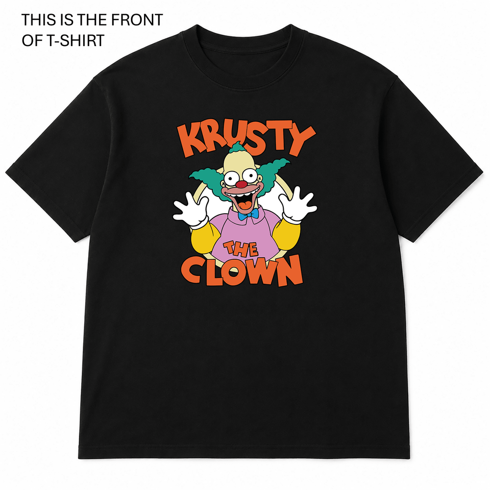 Krusty the Clown Graphic T-Shirt - Built Different Goods