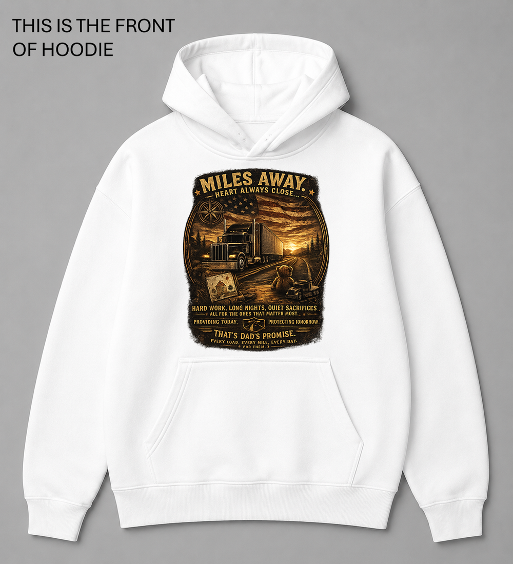 Premium graphic hoodie featuring the Kenworth Truck design by Built Different Goods. Comfortable everyday hoodie available in sizes S to True 5XL.