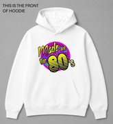 Premium graphic hoodie featuring the Made in the 80s design by Built Different Goods. Comfortable everyday hoodie available in sizes S to True 5XL.