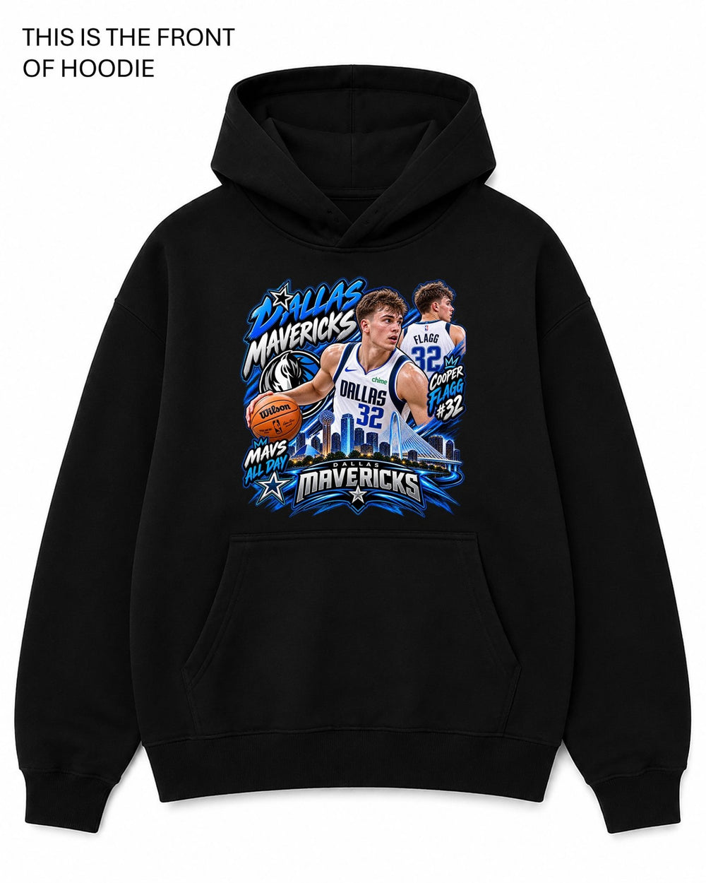 NBA Dallas Mavericks Graphic Hoodie - Built Different Goods