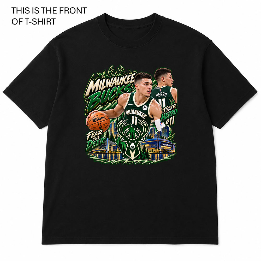 NBA Milwaukee Bucks Graphic T-Shirt - Built Different Goods