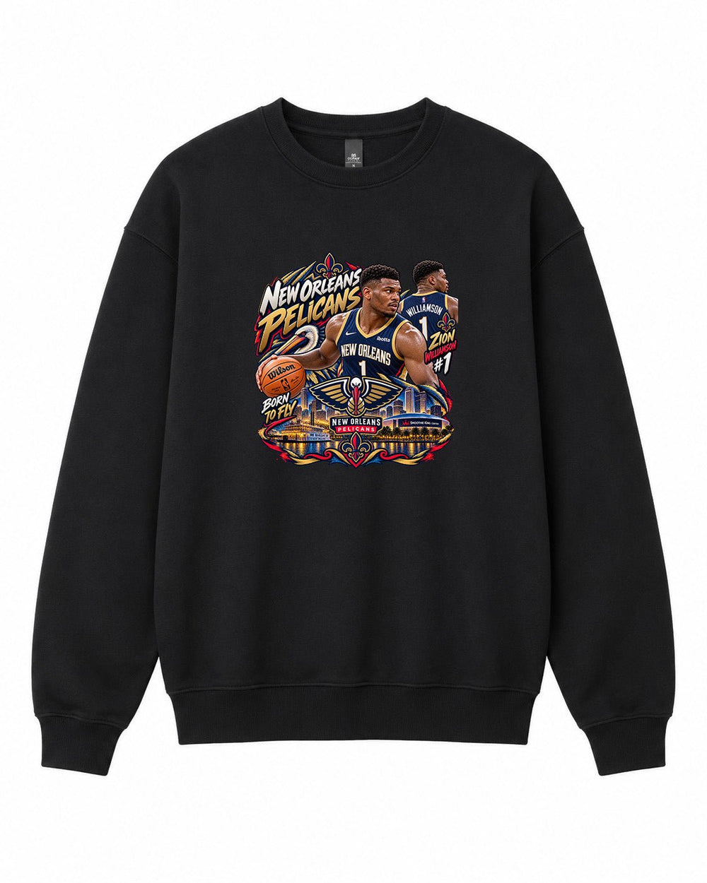 NBA New Orleans Pelicans Graphic Crewneck Sweatshirt - Built Different Goods