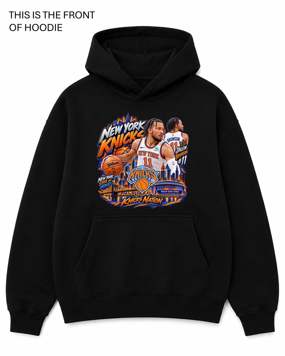 NBA New York Knicks Graphic Hoodie - Built Different Goods