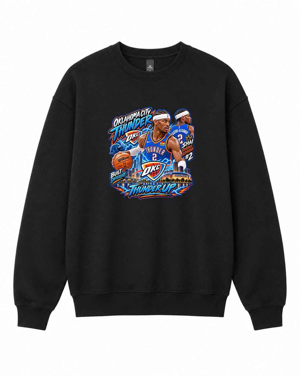 NBA Oklahoma City Thunder Graphic Crewneck Sweatshirt
