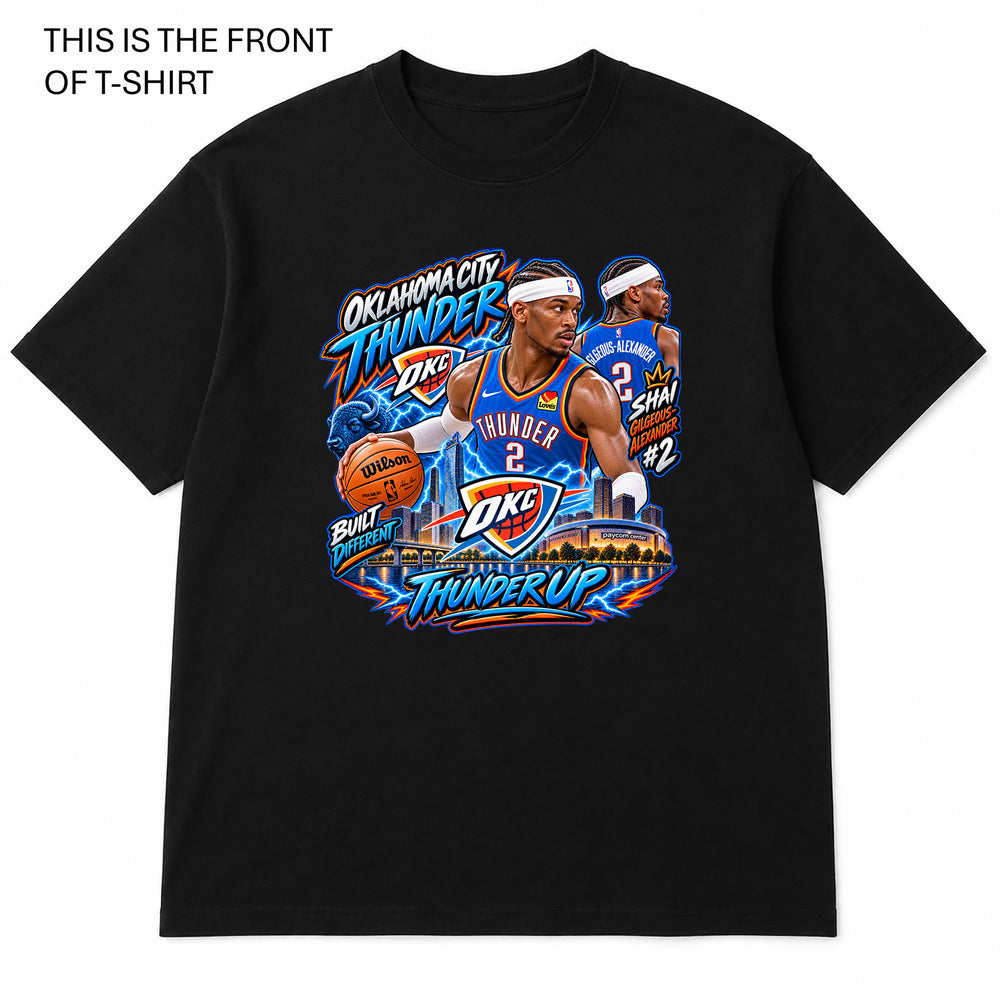 NBA Oklahoma City Thunder Graphic T-Shirt - Built Different Goods