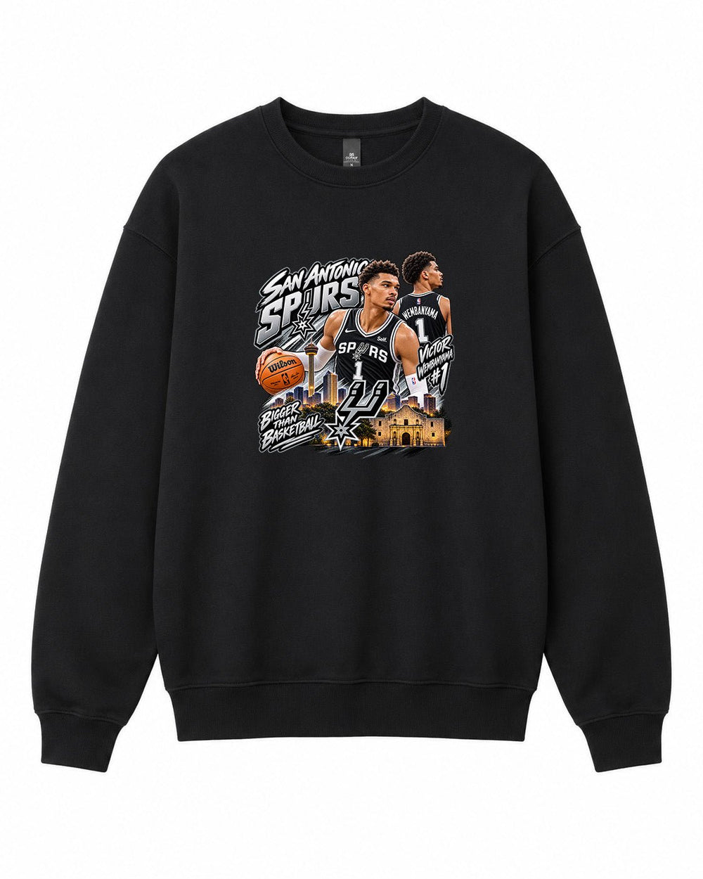 NBA San Antonio Spurs Graphic Crewneck Sweatshirt - Built Different Goods