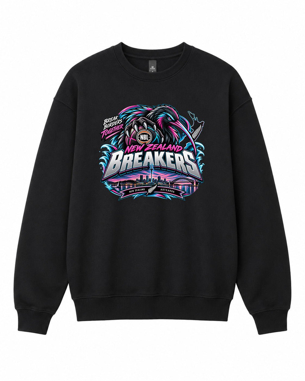 NZ Breakers NBL Graphic Crewneck Sweatshirt - Built Different Goods