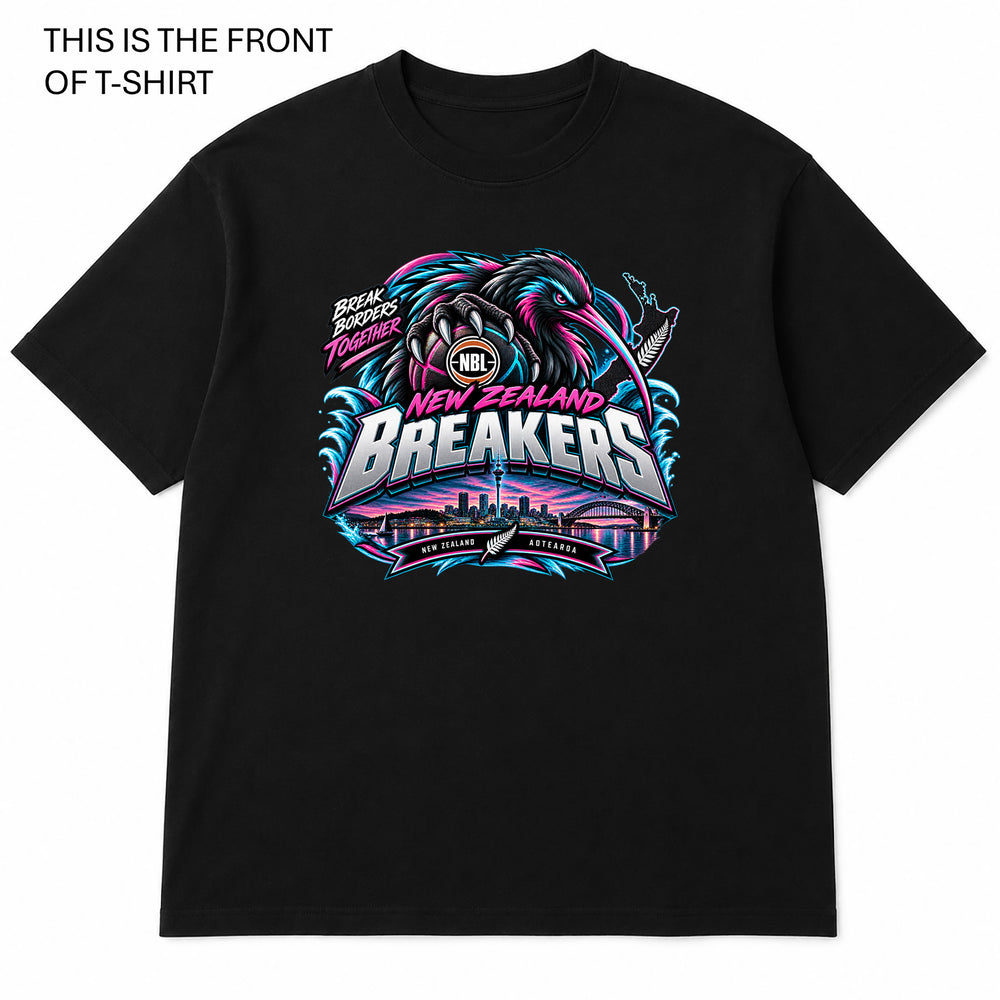 NZ Breakers NBL Graphic T-Shirt - Built Different Goods