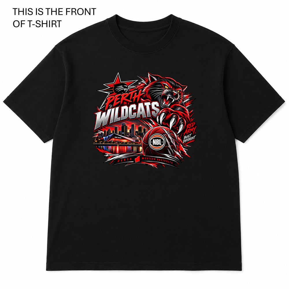 Perth Wildcats NBL Graphic T-Shirt - Built Different Goods