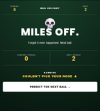 Cricket - Predict the Next Ball Graphic T-Shirt - Built Different Goods