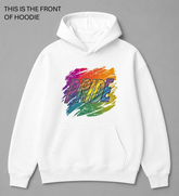 Premium graphic hoodie featuring the Pride design by Built Different Goods. Comfortable everyday hoodie available in sizes S to True 5XL.