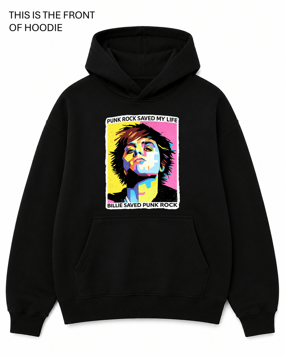 BDG Graphic Hoodie - Punk Rock Saved My Life - Built Different Goods