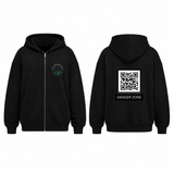 BDG Zip Up Hoodie - QR - Danger Zone - Built Different Goods