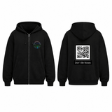 BDG Zip Up Hoodie - QR - Don't be Nosey - Built Different Goods