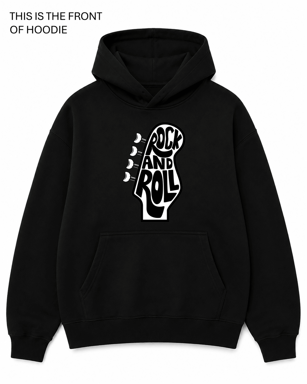 Rock and Roll Graphic Hoodie - Built Different Goods