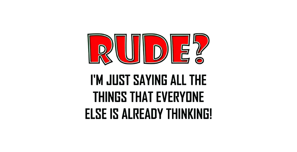 5mm Neoprene Stubby Holder for 375ml Cans - Rude? - Built Different Goods