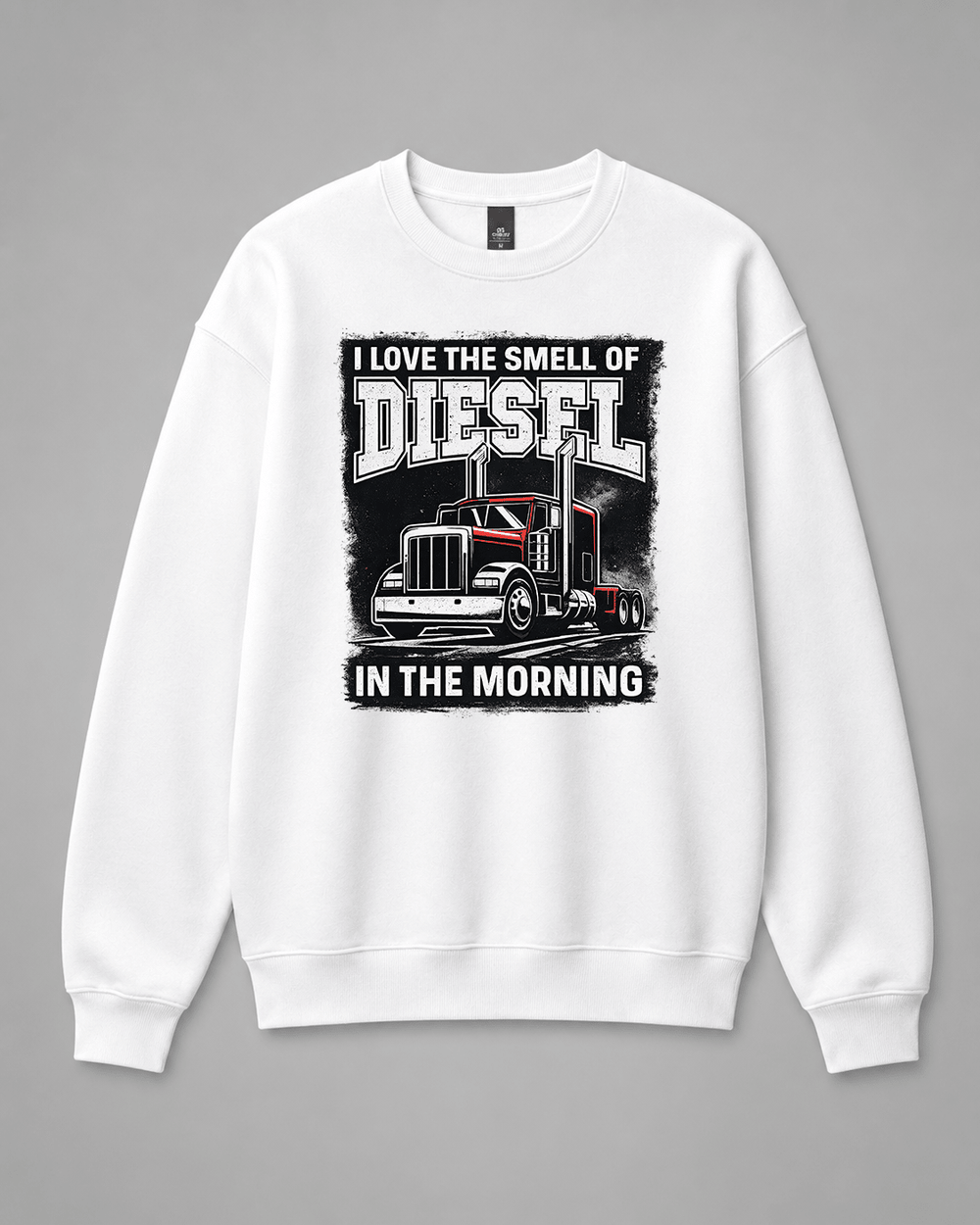BDG Crew Neck Sweatshirt - Smell of Diesel - Built Different Goods