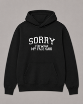 BDG Graphic Hoodie - Sorry for what my face said