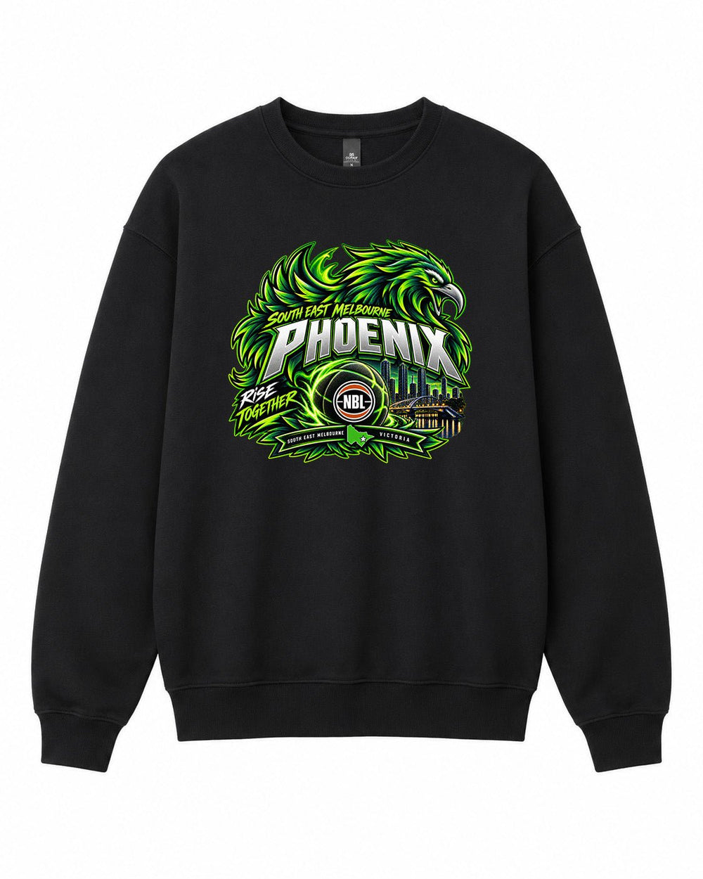 South Melbourne Phoenix NBL Graphic Crewneck Sweatshirt - Built Different Goods