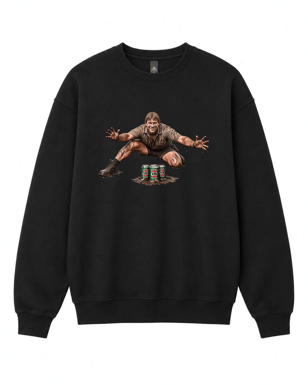 Steve Irwin Beers Graphic Crewneck Sweatshirt - Built Different Goods