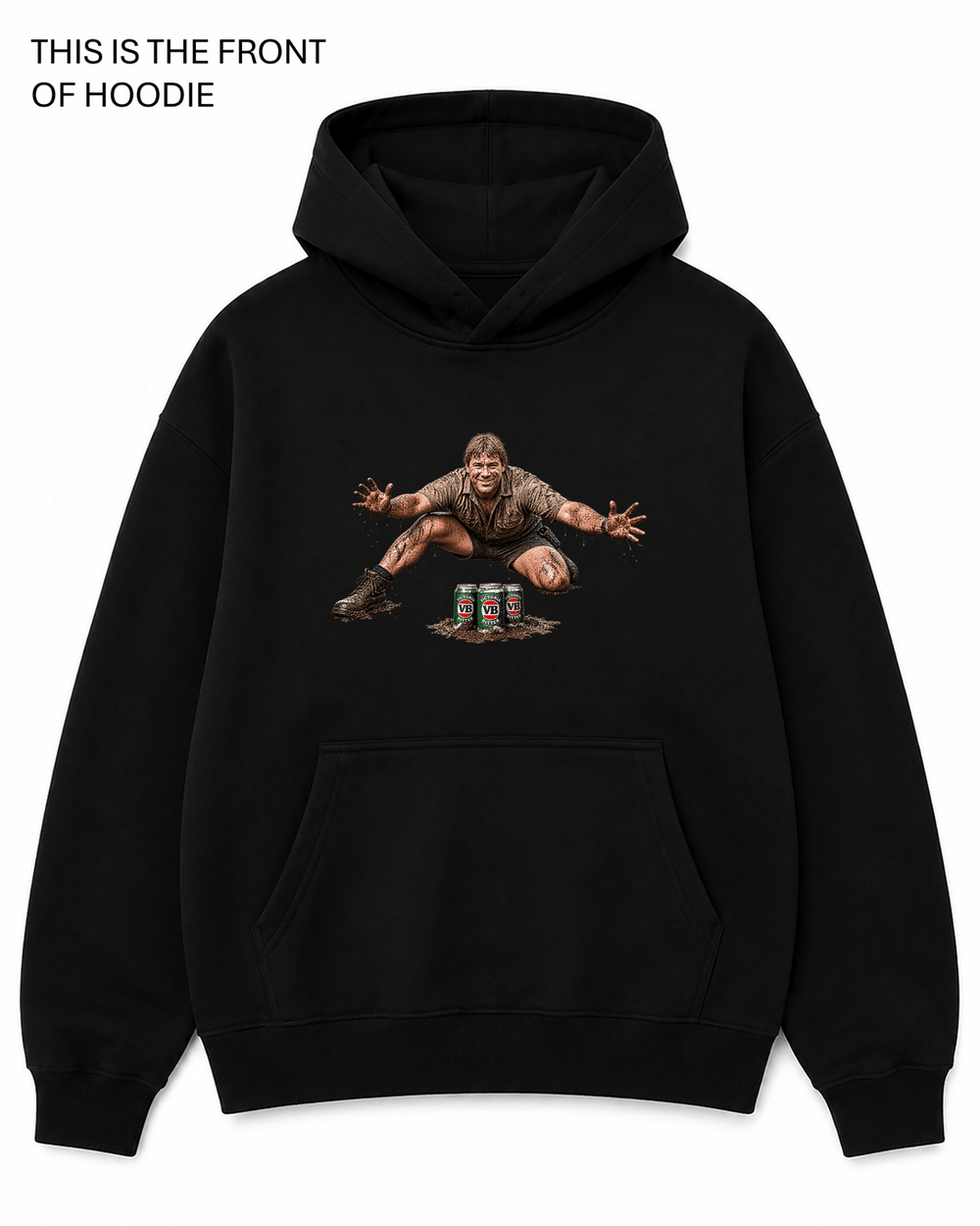 Steve Irwin Beers Graphic Hoodie - Built Different Goods