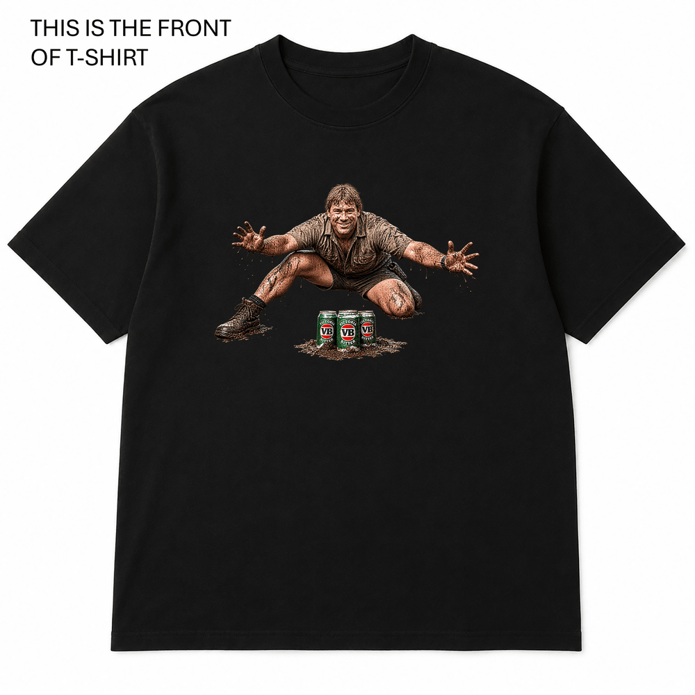 Steve Irwin Beers Graphic T-Shirt - Built Different Goods