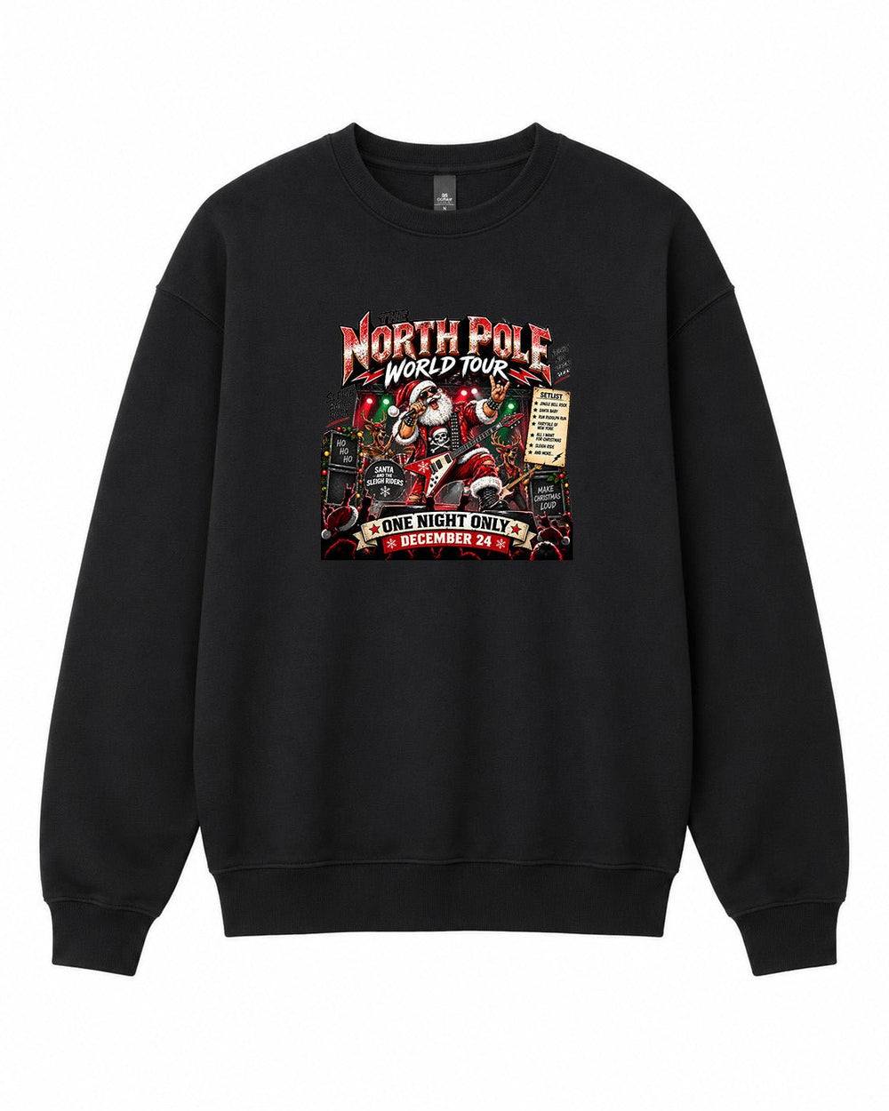 The North Pole World Tour Graphic Crewneck Sweatshirt - Built Different Goods