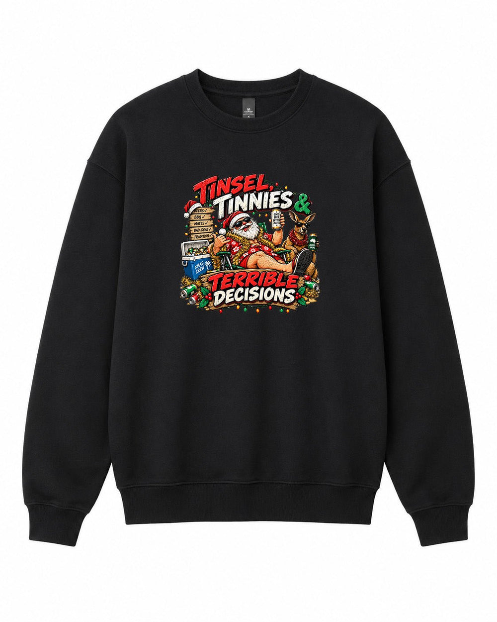 Tinsel Tinnies Graphic Crewneck Sweatshirt - Built Different Goods
