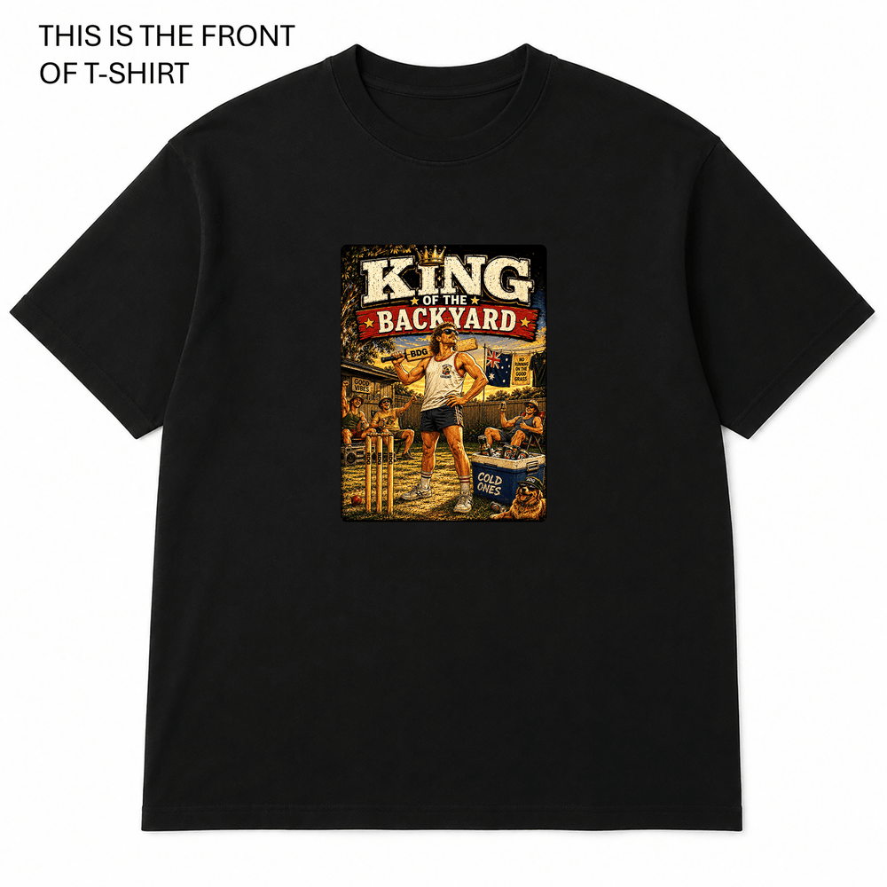 BDG Graphic T-Shirt - King of the Backyard - Built Different Goods