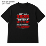 BDG Graphic T-Shirt - Didn't Care Yesterday - Built Different Goods
