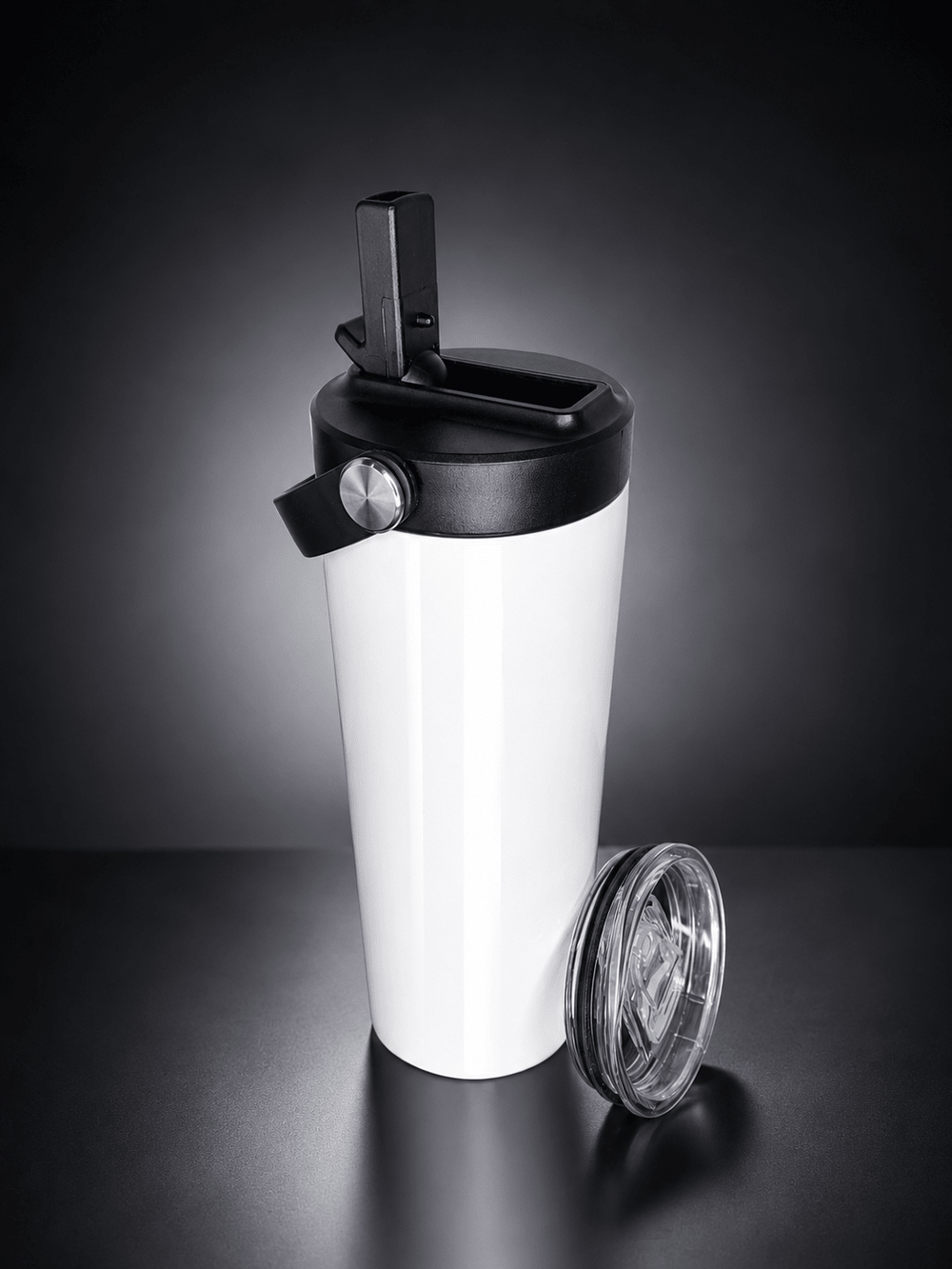 20oz Stainless Steel Tumbler With Two Lids - You can't buy happiness... - Built Different Goods