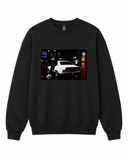 BDG Crew Neck Sweatshirt - Neon Garage Showcase with Classic Coupe
