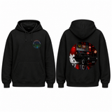 BDG Graphic Hoodie - Neon Garage Burnout with Classic Coupe - Built Different Goods
