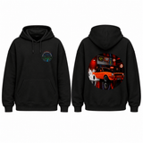 BDG Graphic Hoodie - Neon Garage Burnout with Classic Coupe - Built Different Goods