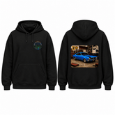 BDG Graphic Hoodie - 1968-69 Muscle Car in Vintage Workshop - Built Different Goods