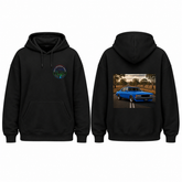 BDG Graphic Hoodie - Retro Muscle Car on Road
