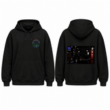 BDG Graphic Hoodie - Neon Garage Showcase with Classic Coupe - Built Different Goods
