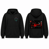 BDG Graphic Hoodie - Neon Garage Showcase with Classic Coupe - Built Different Goods