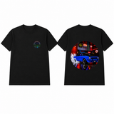 BDG Graphic T-Shirt - Neon Garage Burnout with Classic Coupe