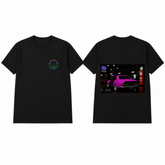 BDG Graphic T-Shirt - Neon Garage Showcase with Classic Coupe - Built Different Goods