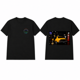 BDG Graphic T-Shirt - Neon Garage Showcase with Classic Coupe - Built Different Goods