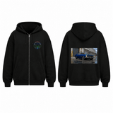 BDG Zip Up Hoodie - 1970s Classic V8 Blown Coupe - Built Different Goods