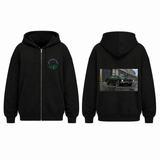 BDG Zip Up Hoodie - 1970s Classic V8 Blown Coupe - Built Different Goods