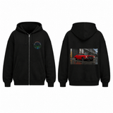 BDG Zip Up Hoodie - 1970s Classic V8 Blown Coupe - Built Different Goods
