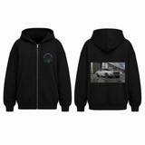 BDG Zip Up Hoodie - 1970s Classic V8 Blown Coupe - Built Different Goods