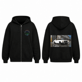 BDG Zip Up Hoodie - 1970s Classic V8 Blown Coupe - Built Different Goods