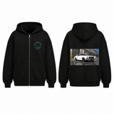 BDG Zip Up Hoodie - 1970s Classic V8 Blown Coupe - Built Different Goods