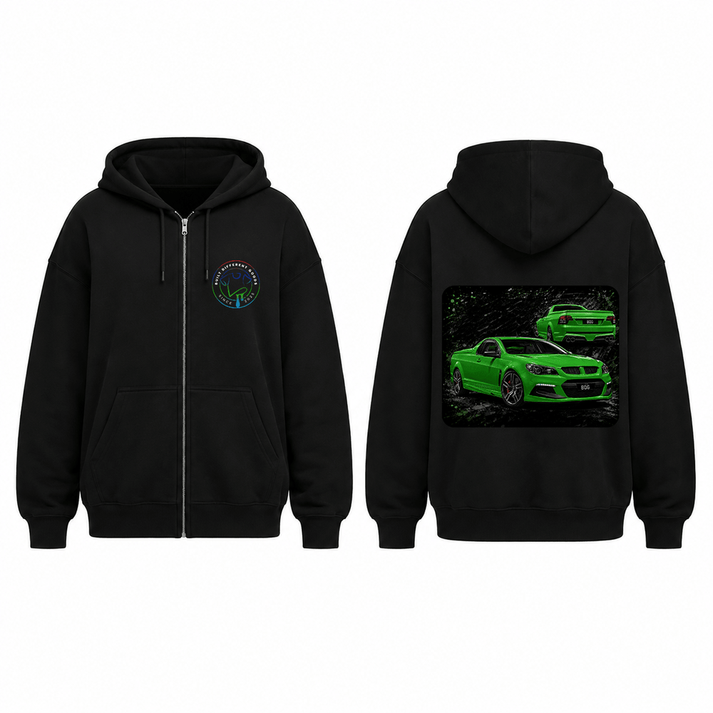 BDG Zip Up Hoodie - Street Machine Ute - Built Different Goods
