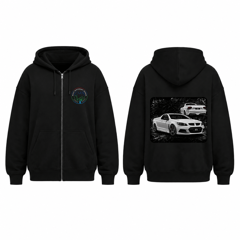BDG Zip Up Hoodie - Street Machine Ute - Built Different Goods