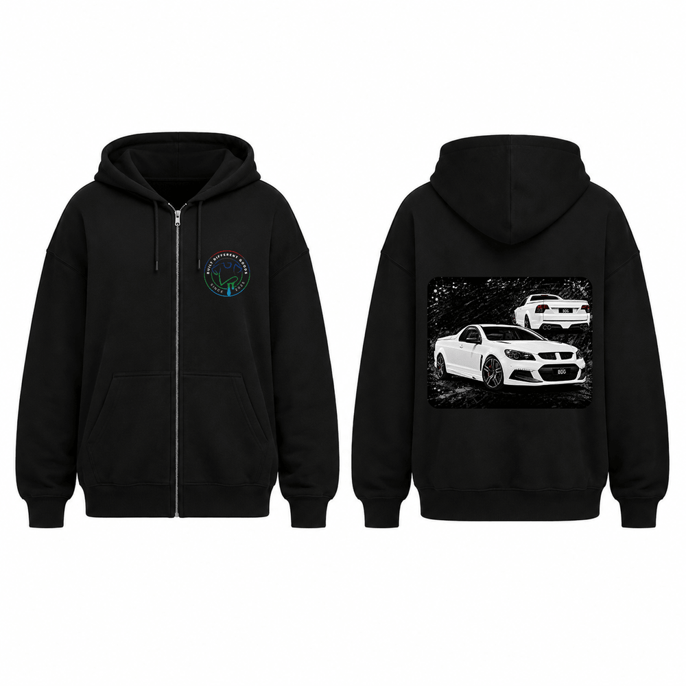 BDG Zip Up Hoodie - Street Machine Ute - Built Different Goods
